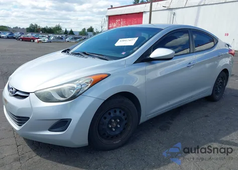 2013 Hyundai Elantra Gls из США, поврежденный, VIN 5NPDH4AEXDH160231